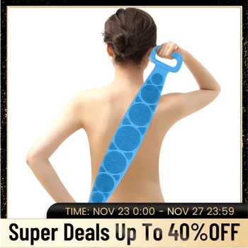 

Magic Silicone Brushes Bath Towels Extended Body Massage Shower Rubbing Back Mud Peeling Scrubber Skin Clean Brushes