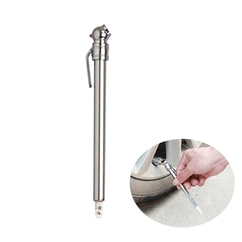 

Chrome Tire Air Pressure Gauge Pen 5-50 PSI Tool for Auto Car Truck Bicycle UND Sale