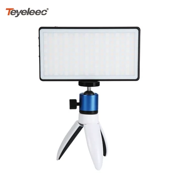 

Teyeleec R18 RGB Metal LED Full Color Light for Camera Camcorder Rechargeable Pocket Size Video Light Panel 3200k-5600k Color