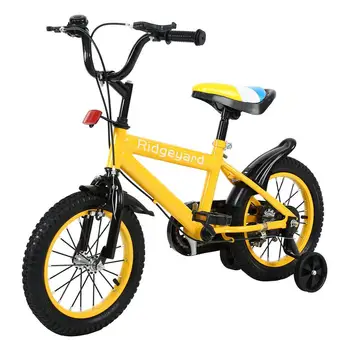 

14 inch High quality children Mountain bike boys&girls bicylce with Training Wheels Rounge-yellow kid bike