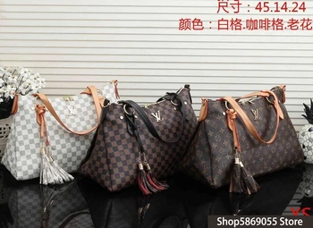

Luxury Leather Handbags Women Bags Designer Brand Women's Shoulder Bags Large Capacity Ladies Hand Bags L427 Louis Vuitton LV-
