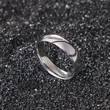 

ring titanium steel ring male tide street personality single version does not feel temperature change titanium steel ring