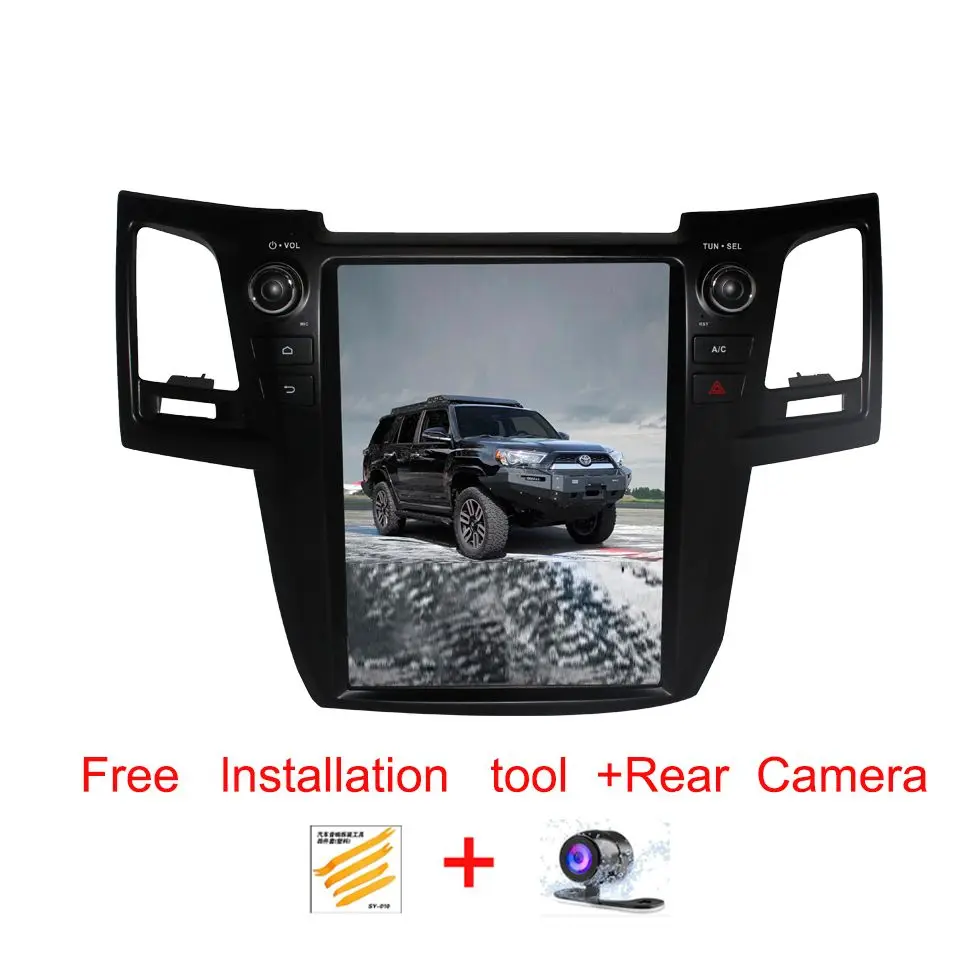 Автомобильный радиоприемник MP5 мультимедийный плеер для Toyota Fortuner DVD двойная навигация DIN gps авто парктрони Авторадио Android 6,0