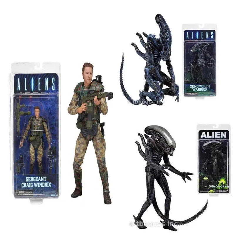 

Aliens vs Predator Sergeant Craig Windrix Xenomorph Warrior Action Figure CollectionToy Doll