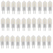 30X мини G4 светодиодный светильник 2 Вт 12 Светодиодный s SMD 2835 AC/DC 12 В лампа Замена 10 Вт галогенная лампа 220 В для люстры лампы белые огни