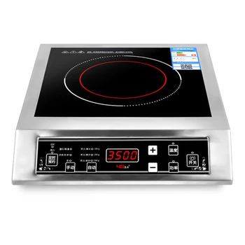 

3500W Induction Cooker Commercial Waterproof Electric Induction Cooktop Stainless Steel Black Crystal Induction Cooker Cooktop