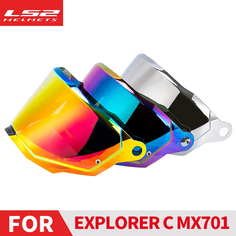 LS2 MX701 EXPLORER C Motocross Detachable Rally Off-road Motorcyle Helmet Original Replacement Visors Extra Shield Lens |