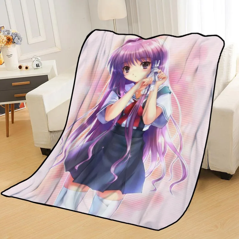 Blanket 9 На заказ Clannad Одеяла Пледы одеяло мягкое одеяло летнее одеяло аниме одеяло путешествия одеяло - Цвет: Blanket 9