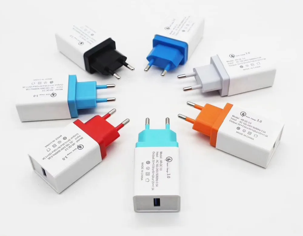 Быстрая зарядка 3,0 USB зарядное устройство QC3.0 Быстрая зарядка EU US вилка адаптер настенное зарядное устройство для мобильного телефона для iPhone samsung Xiaomi huawei