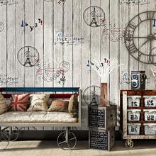 3d винтажная старая деревянная текстура обои рулон деревянная доска доски буквы особенность обои кафе магазин фон