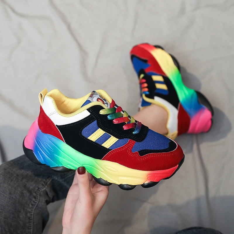rainbow running shoes womens