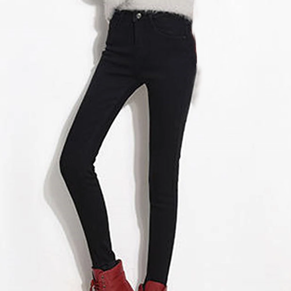 LITTHING, зимние джинсы для женщин, джинсы с высокой талией, женские брюки, утолщенные джинсы размера плюс, вельветовые толстые теплые женские джинсы с эффектом пуш-ап