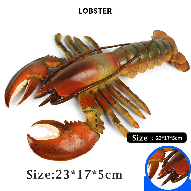 Playmobil sea star sea-lot crab z315 seahorse & brown lobster 