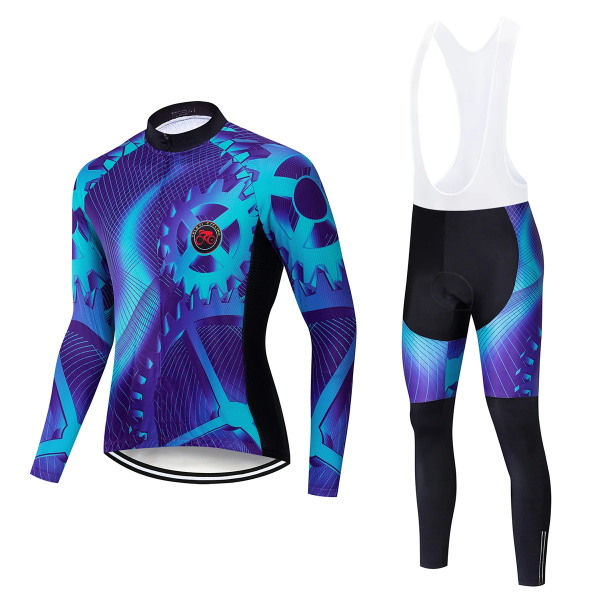 Teleyi Pro, комплект одежды для велоспорта с длинным рукавом, высокое качество, Осенние майки для велоспорта, одежда для горного велосипеда, одежда для велоспорта, Ropa Maillot Ciclismo - Цвет: cycling set 1