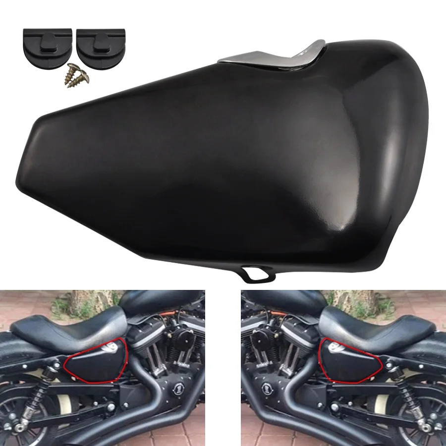 Аксессуары для мотоциклов черный боковой обтекатель аккумулятора Harley Sportster XL883