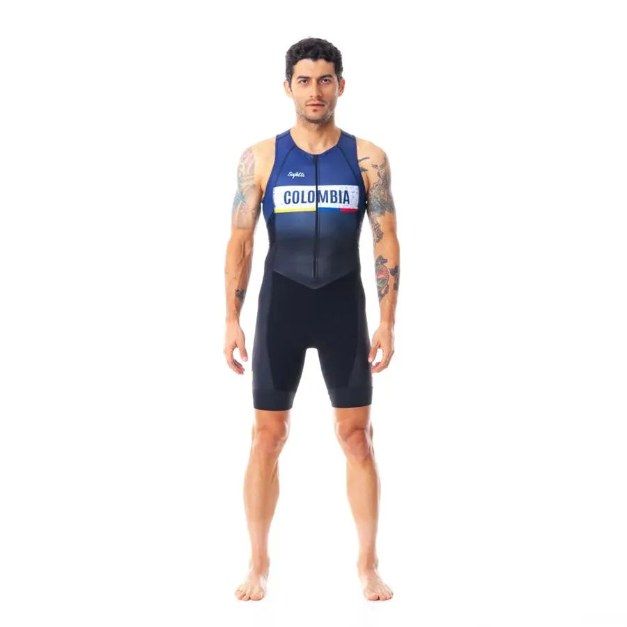

2020 Safetti Sleeveless Triathlon Cycling Skinsuit Maillot Ropa Ciclismo Cycling Clothing Suit Bike Jerseys Wetsuit jumpsuit #1