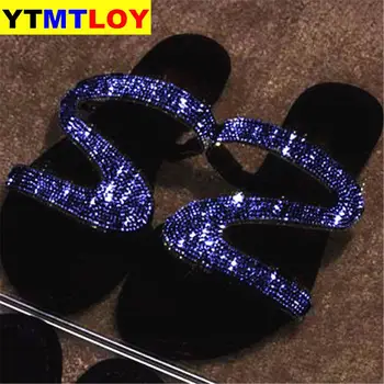 

2020 Women Summer Flat Bling Slippers Transparent Soft Jelly Shoes Female Flip Flops Sandals Outdoor Beach Ladies Slides