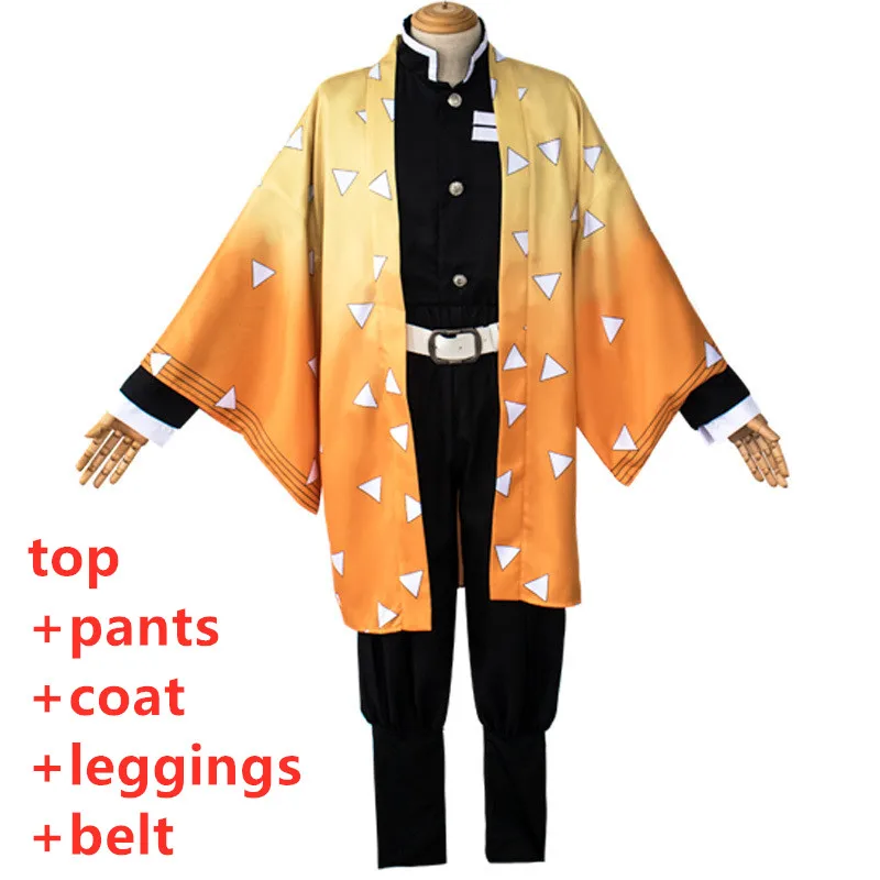 Томилочка Giyuu кимоно костюм для косплея «Демон» убийца: Kimetsu без Yaiba камадо Tanjirou камадо Nezuko кимоно рубашки с коротким рукавом униформы - Цвет: set