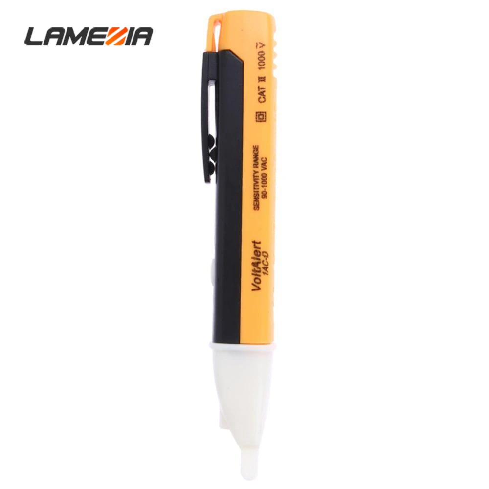 

LAMEZIA 90-1000V Electric Alternating Voltage Tester Socket Or Wall Power Detector Sensor LED Light Indicator Volt Pen Battery
