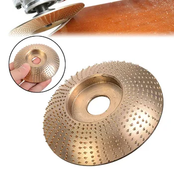 

Wood Angle Grinding Wheel Rotary Disc Sanding Wood Carving Tool Abrasive Disc For Angle Grinder 5/8inch Bore Gold