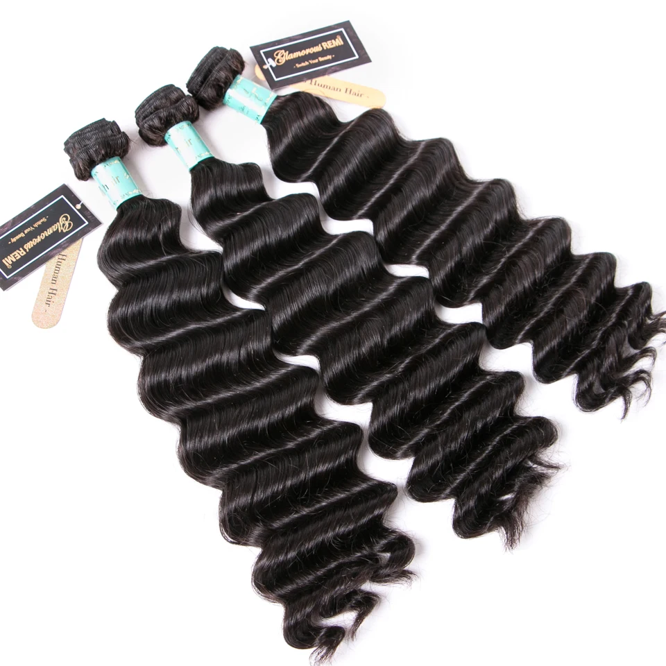 Малайзийские свободные глубокие волнистые пряди, с закрытием, человеческие волосы, пряди на шнуровке, волнистые волосы remy для наращивания, средний коэффициент