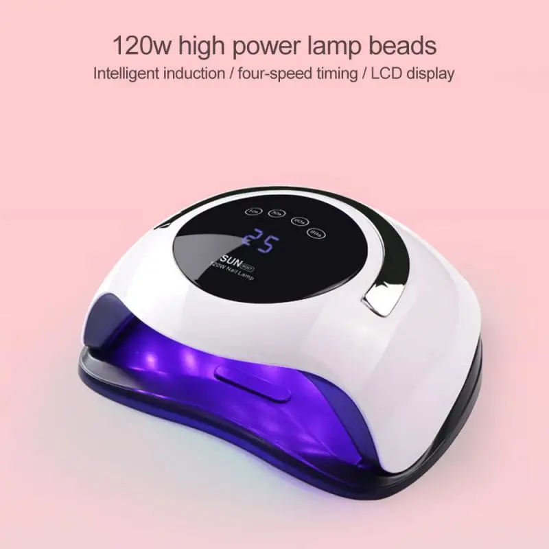 SUN BQ5T UV LED Lamp For Nails Dryer 120W Ice Lamp For Manicure Gel Nail Lamp Nail Dryer Cure Manicure Nail Machine Nail Tools