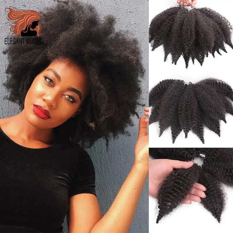 Elegantnye Musy 8 Dyujmov 30 G Ombre Marli Kosichki Myagkie Afro Tvist Sinteticheskie Kryuchkom Kosichki Narashivanie Volos Dlya Chernyh Zhenshin Aliekspress
