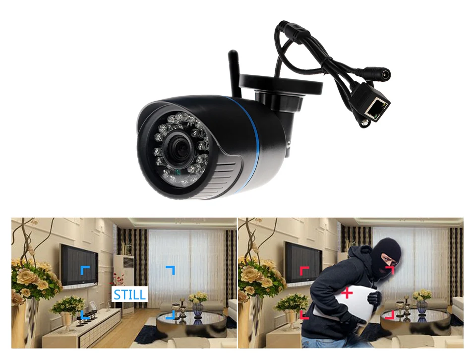 10 шт Смарт besder Yoosee IP камера Wifi 720P ONVIF Беспроводная Проводная P2P CCTV Bullet уличная камера с TF слотом для карты Макс 64G