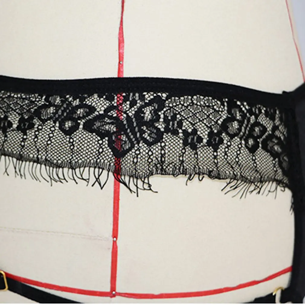 New Sexy Eyelash Lace Tie-wrap Lingerie Perspective Underwear Delight Seduction Lace Bra+ Underpants Two-piece Set