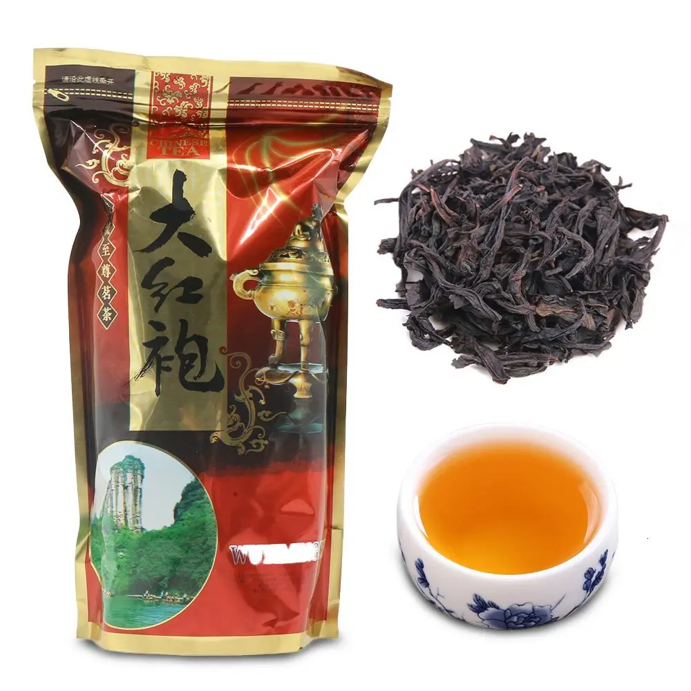 

China Green Organic Da hong pao tea AAA Chinese Wuyi Rock YanCha Dahongpao Black tea Big Red Robe tea Da Hung Pao Oolong Tea