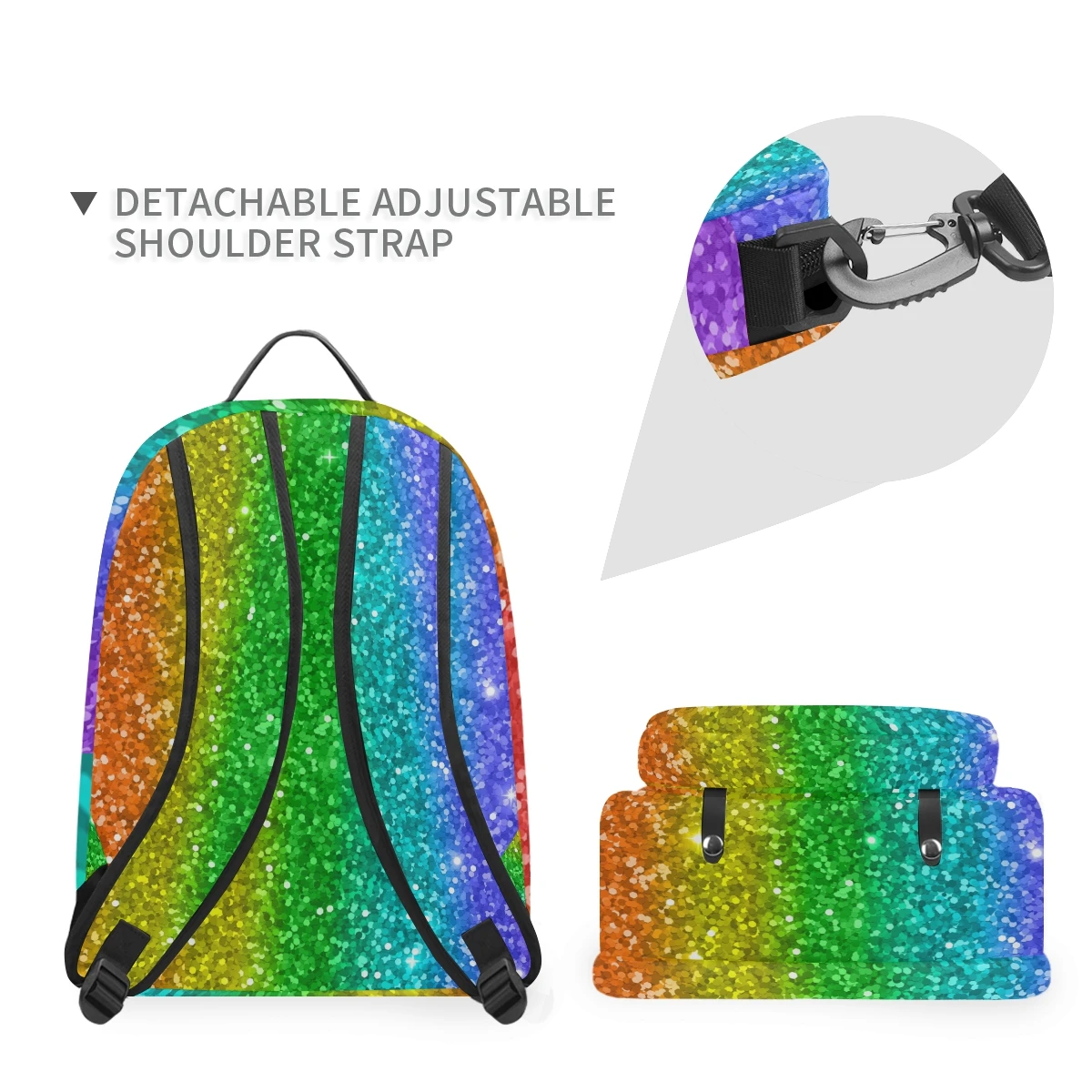 ALAZA рюкзак Для женщин 2-in-1multi-function девочка клен с Рождеством съемный рюкзак для студентов школьный рюкзак сумка для отдыха