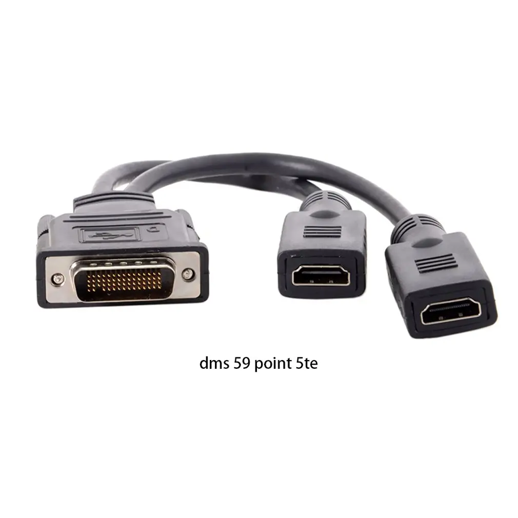 Профессиональный DMS-59Pin Мужской 2 HDMI Женский por tHDMI HDTV женский сплиттер usb кабель удлинитель адаптер для ПК видеокарты