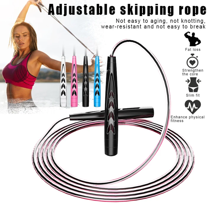 Горячая Скакалка веревка, Скакалка кабель для упражнений фитнес тренировка Спорт унисекс Регулируемая длина MCK99