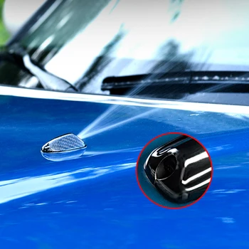 

Car wiper water nozzle patch carbon fiber decorative stickers For Mini Cooper F55 F56 F54 F57 F60 Countryman wiper water nozzle