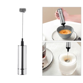 

Kitchen Handheld Milk Frother Powerful Electric Handheld Milk Frother Foamer With Double Spring Head