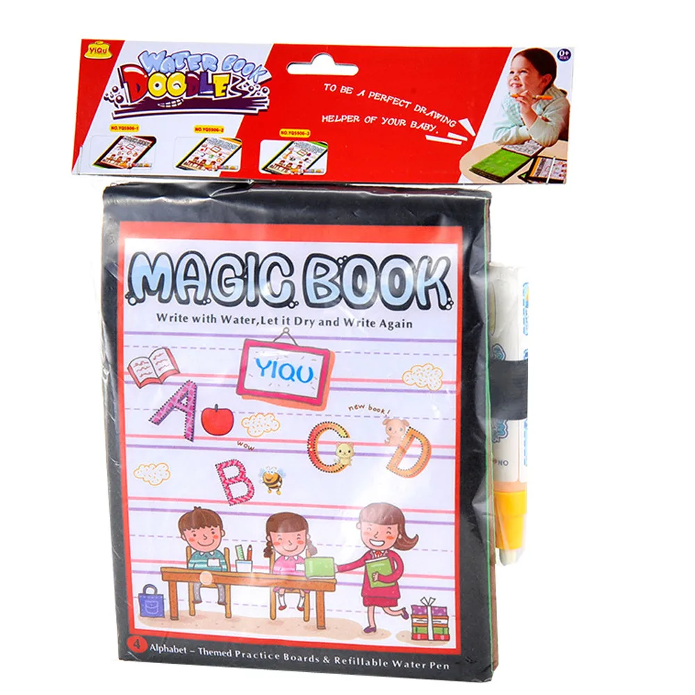 Волшебная водная книга для рисования, книга для раскрашивания, обучающая ручка для рисования, подарок для детей, детей, творчества