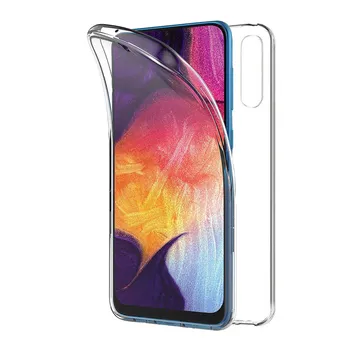 

TBOC case for Samsung Galaxy A50 [6.4 "] - Case Clear Full [Silicone TPU] Double Face [360 Degree] Mobile
