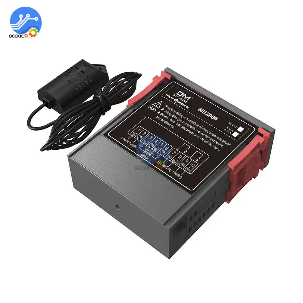 AC 110V 220V 10A SHT2000 термостат контроль температуры и влажности термометр контроллер гигрометра Многофункциональный цифровой дисплей