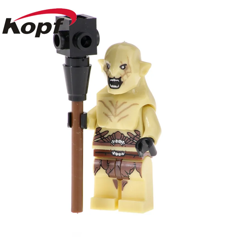 

Single Sale The Lord Of The Rings Figures Super Heroes Orcs Uruk-hal Frodo Baggins Building Blocks Best Children Gift Toys PG537
