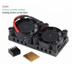 Raspberry Pi 4 modèle B Double ventilateur avec dissipateur de chaleur, ultime Double ventilateur de refroidissement, refroidisseur en option pour Raspberry Pi 3/3B +/4B 