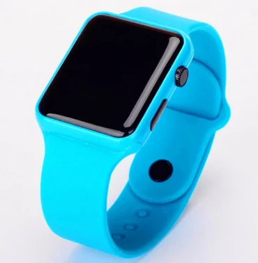 Kids Led Sports Watches Women Silicone Electronic Digital Watch Student Wrist Bracelet for Reloj modeling afbeelding