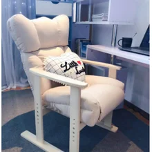 Твердый деревянный ленивый компьютерный стул, модный, для гостиной, для отдыха, для учебы, офисное кресло, для дома, регулируемое, откидывающееся, для общежития, игры, для отдыха, d