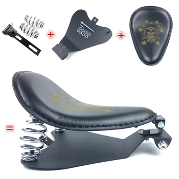 

retro Motorcycle Solo Seat with Springs Bracket Base Mounting Kits Saddle seat Baseplate For Harley Honda Yamaha Bobber Chopper