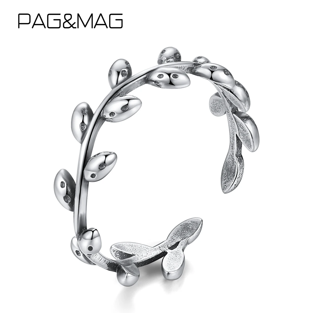 Винтажное кольцо PAG &amp MAG из стерлингового серебра 925 пробы регулируемое на палец