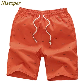 

Men's Shorts New Fashion Cotton Casual Shorts Fish Bone Printed Elastic Waist Beach Shorts High Quality Plus Size 5XL