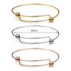Stainless Steel Bracelet for Women Expandable Diameter Viking DIY Thread Twist Bangles Adjustable Jewelry Pulseiras Feminina 1