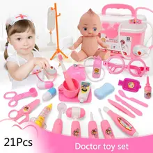 26 шт./компл. ролевая имитация доктор инструменты Для детей игрушки коробка дресс-игры с электронный стетоскоп