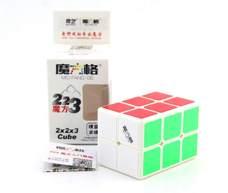 QiYi MoFangGe 2x2x3 магический куб 223 куб магический белый/черный скоростные Кубики-головоломки детские образовательные забавные игрушки для детей Спиннер