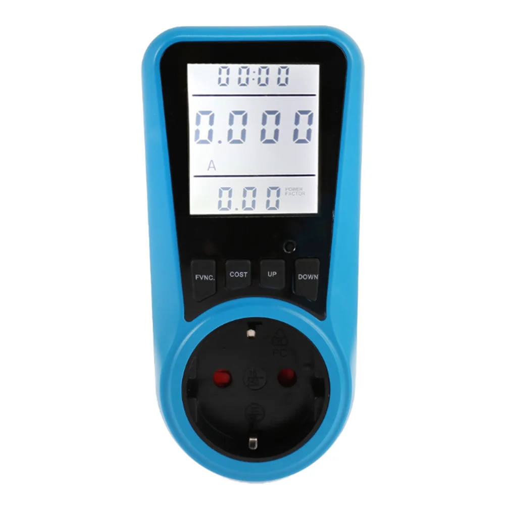 EU Backlight Power Metering Socket Electric Monitor Intelligent Billing Meter | Инструменты