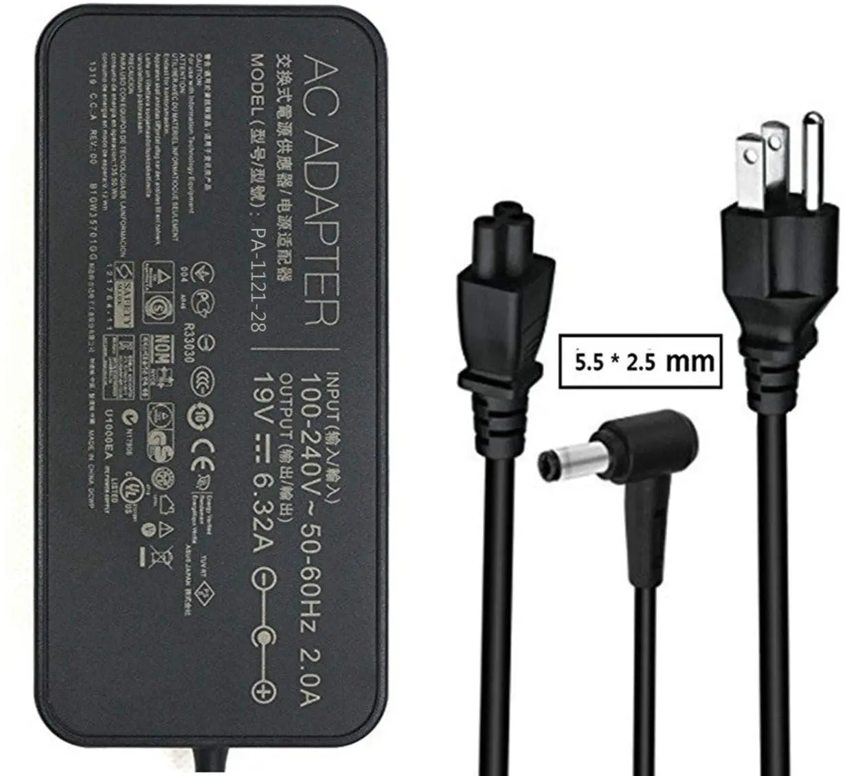 Huiyuan fit for 19V 6.32A 120w AC Adapter Charger ADP-120RH B,PA-1121-28,ADP-120ZB  BB For ASUS ROG GL502 Q550LF N550JV F554LA _ - AliExpress Mobile
